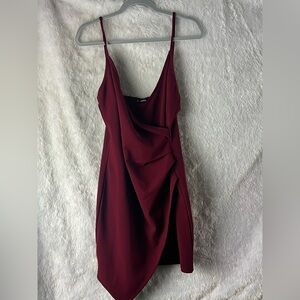 SHEIN Deep Red Dress